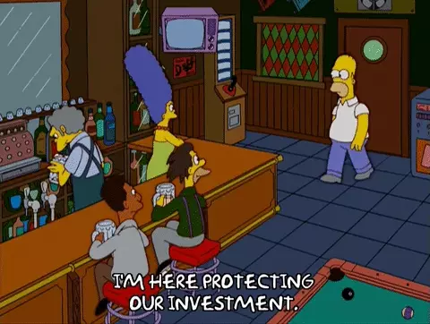 The Simpsons are protecting money