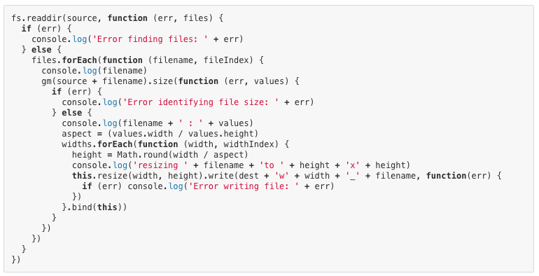 Node.js code