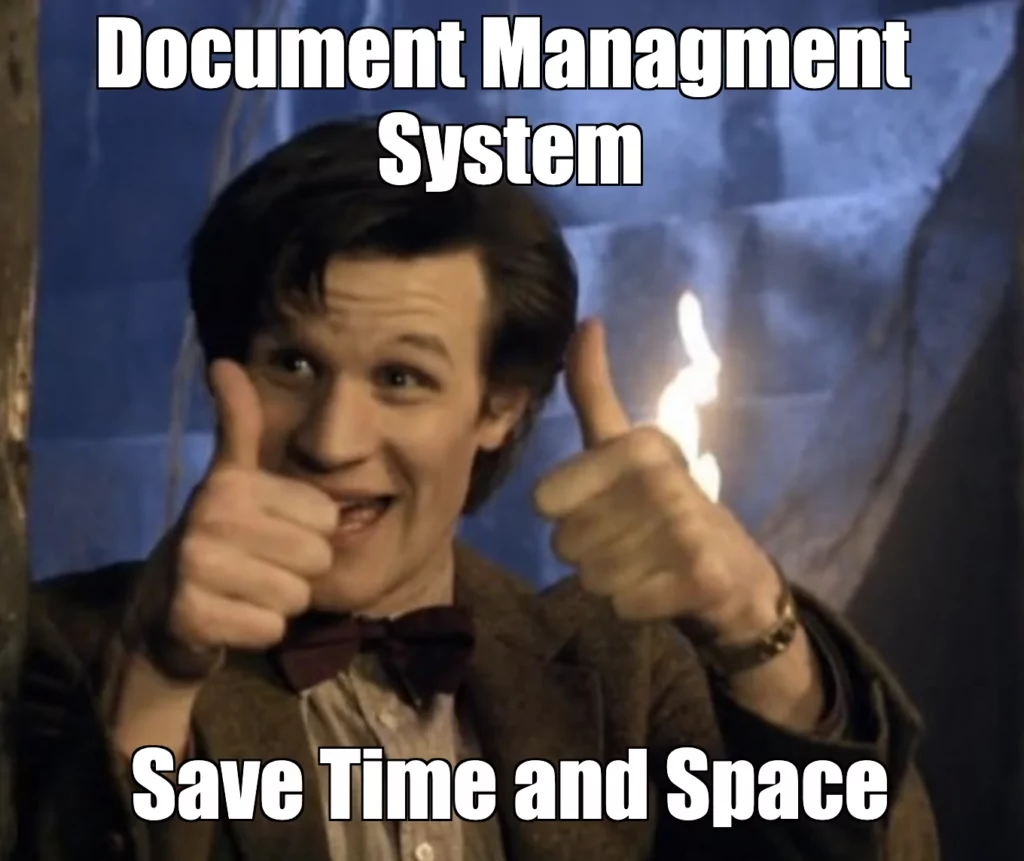 Document management system save time and space