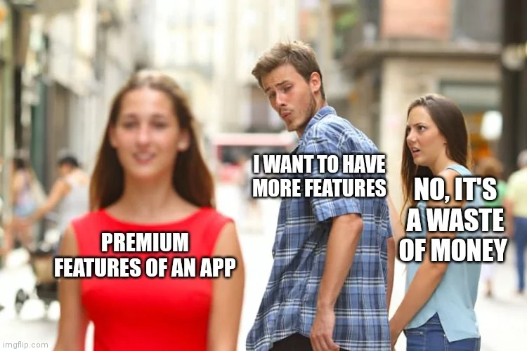 premium features of a dating app