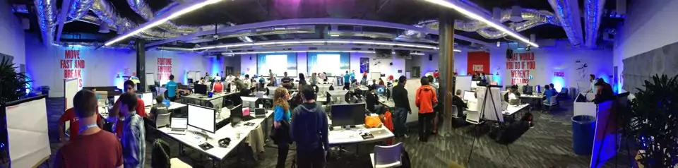 React Native developers at Facebook hackathon