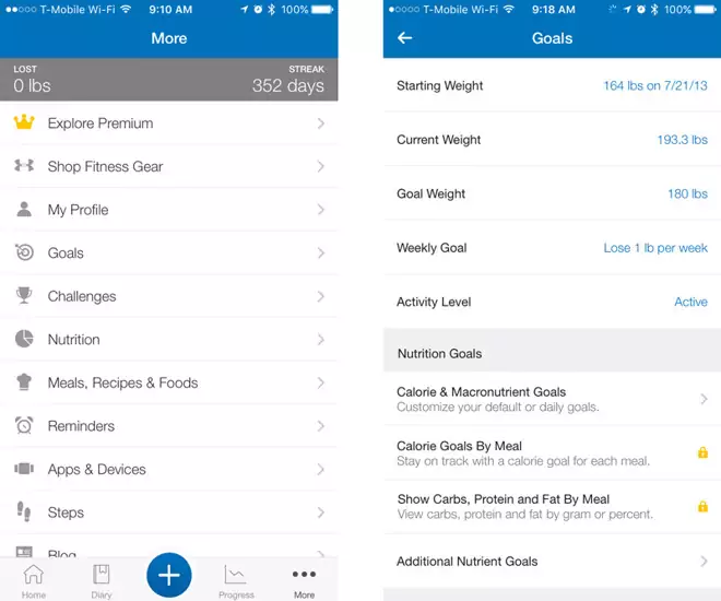 A Fitness app that tracks calories, breaks down ingredients, and logs activities