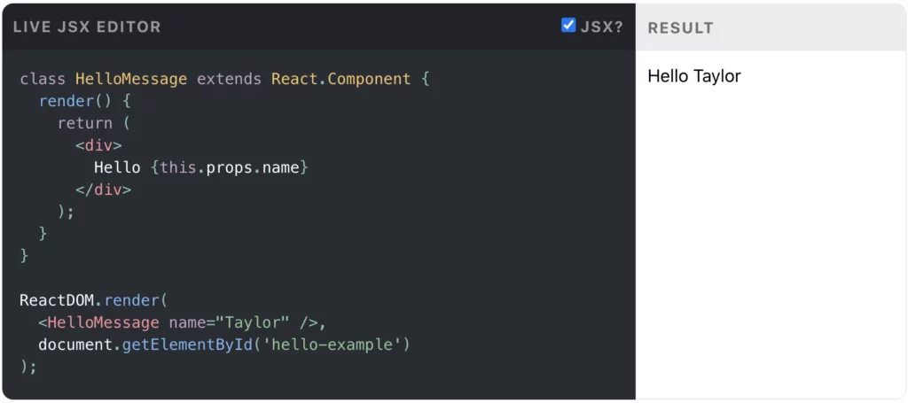 React JS features