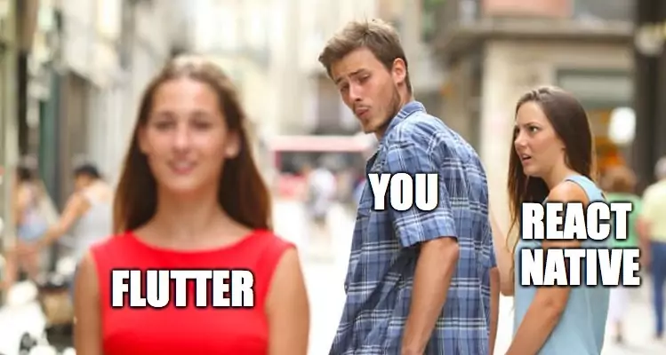 flutter vs react native mem