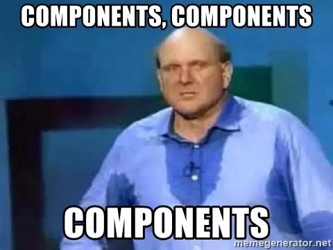 react js is all about components