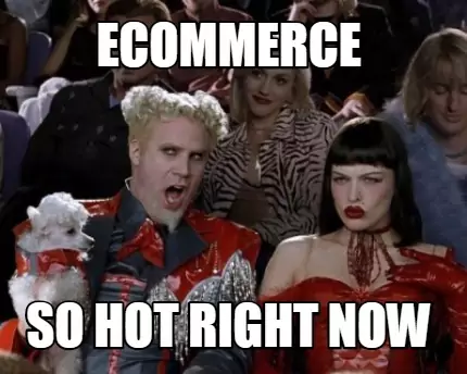 ecommerce so hot right now mem