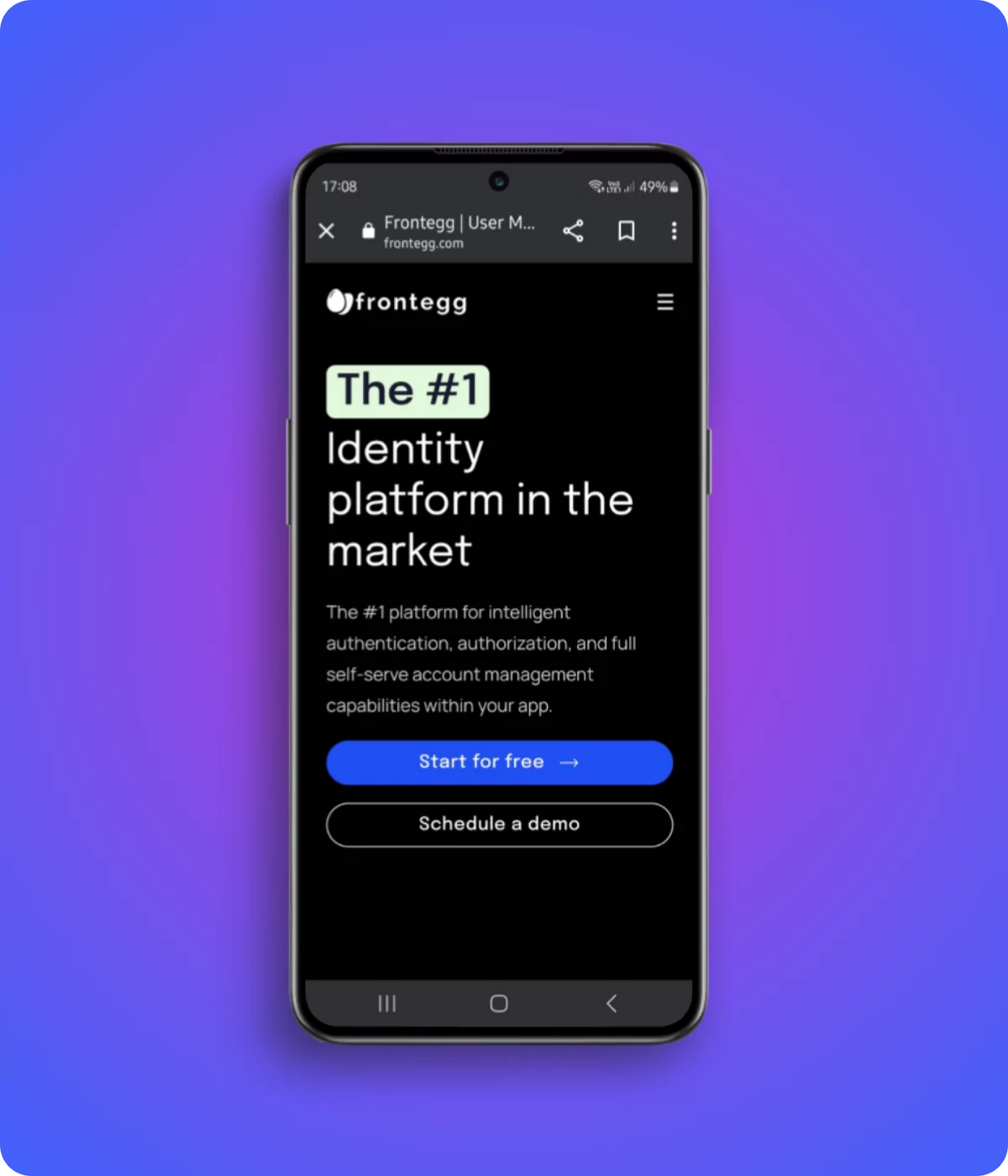 OnePlus 10T frontegg mobile website