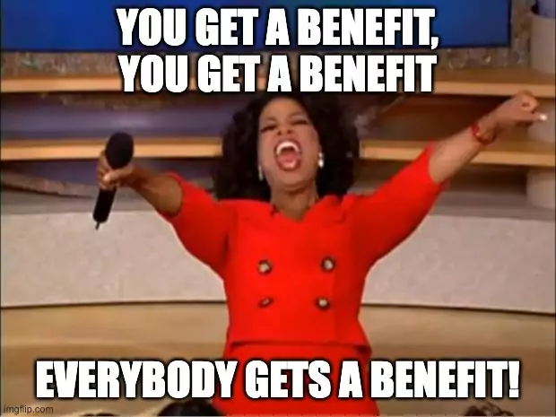 you get a benefit mem