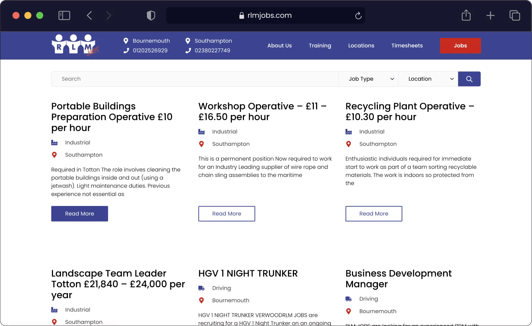 rlm jobs web interface
