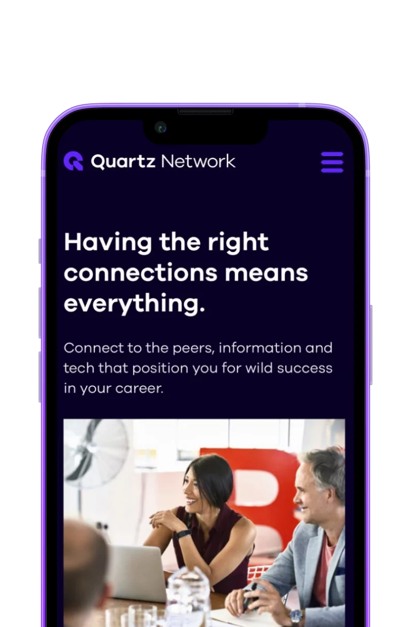 quartz website mobile