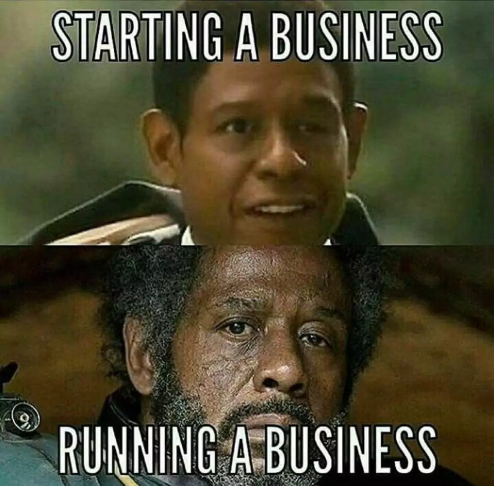 starting a business vs running a business