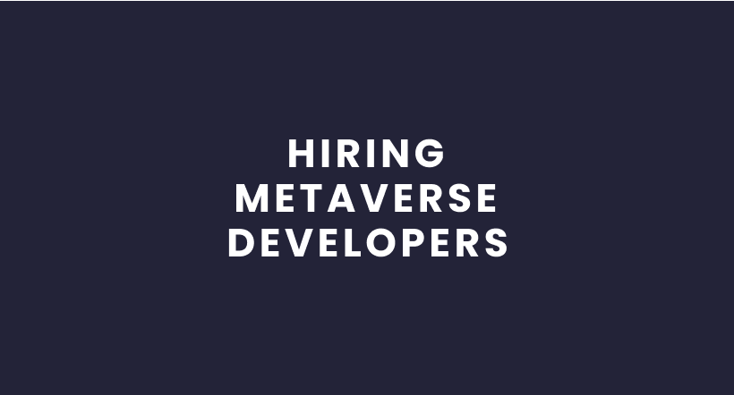 Hiring Metaverse Developer Blog Article Cover