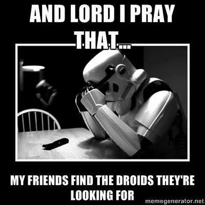 droids they're looking for mem SW