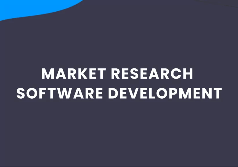 Market Research Software Development text