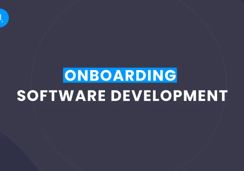 Onboarding Software Development text