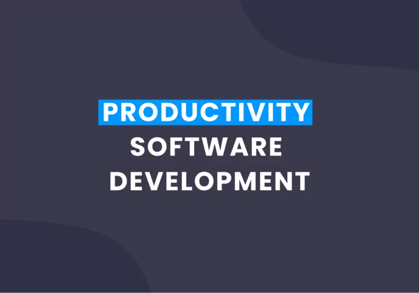 Productivity Software Development text