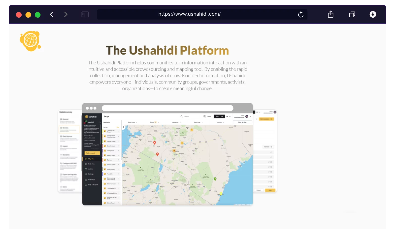 ushahidi case study website
