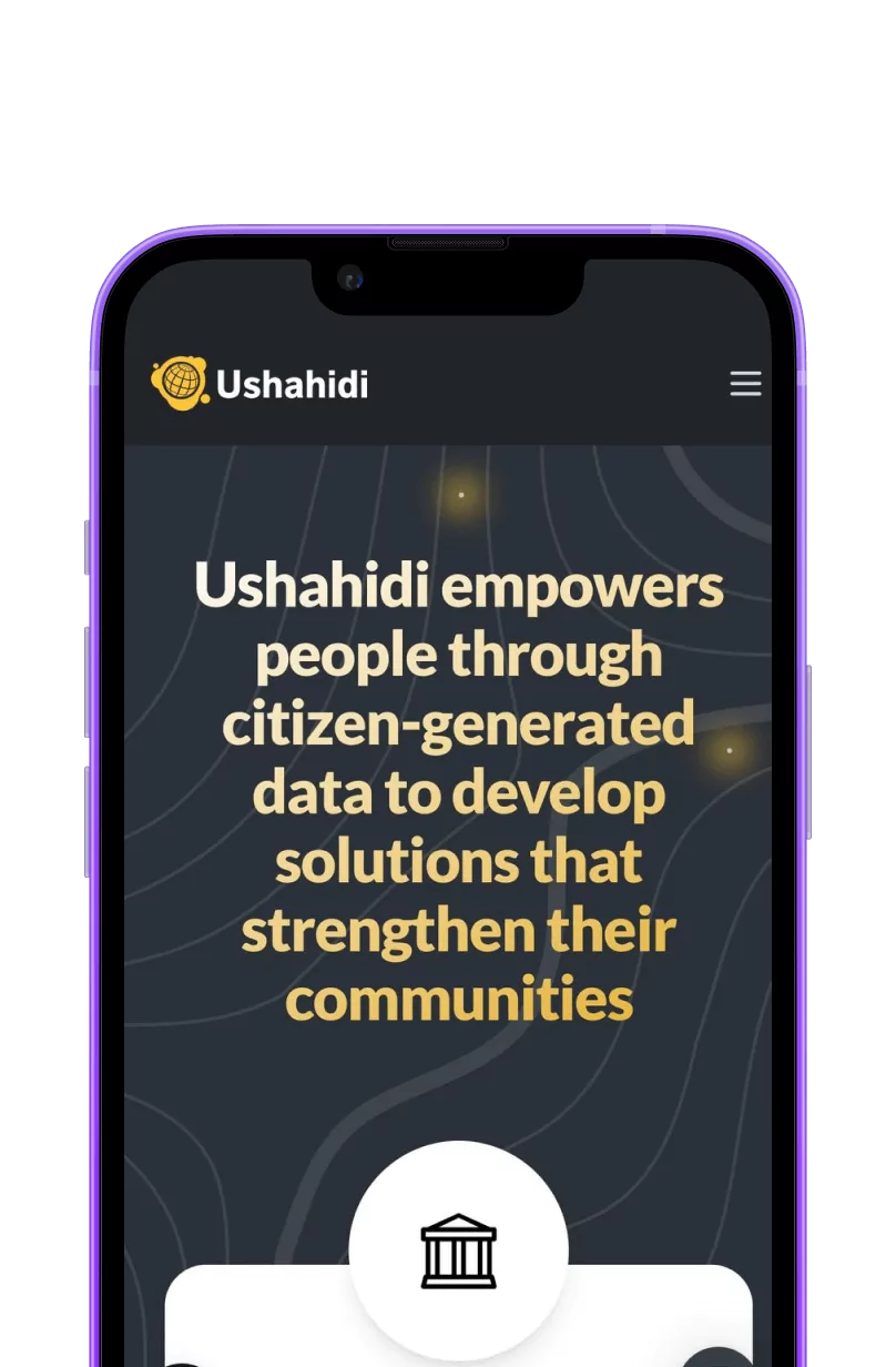 ushahidi mobile interface