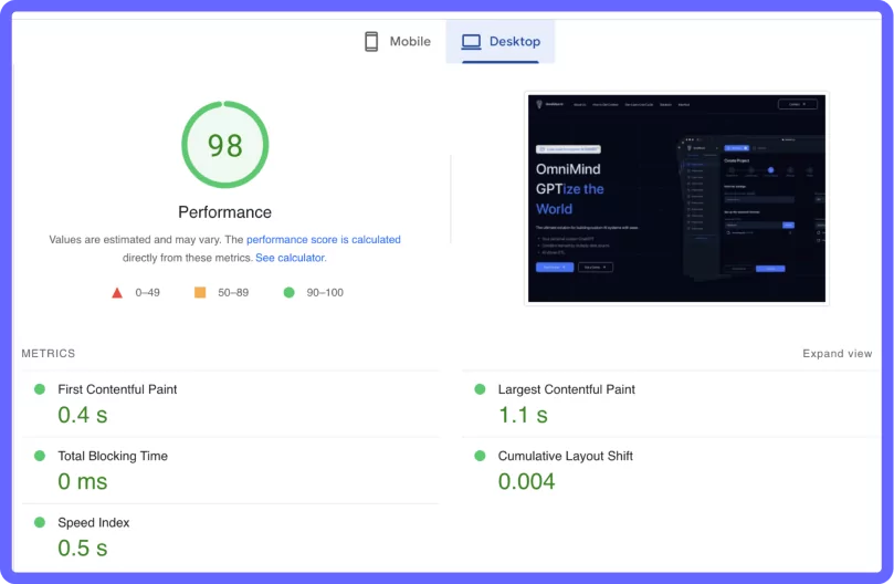 site speed image