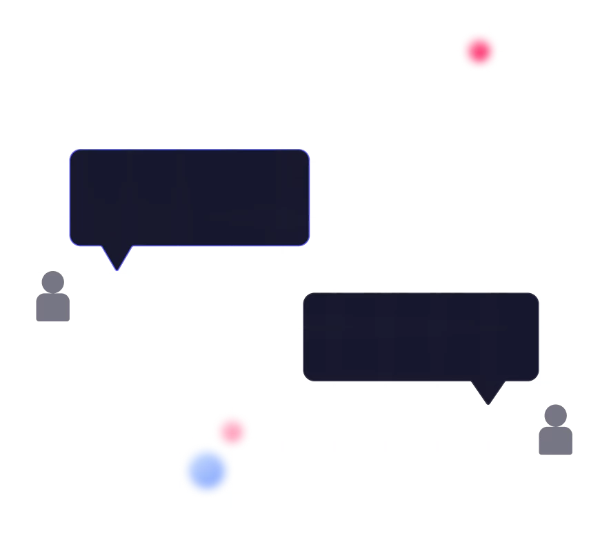 illustration chat square grid
