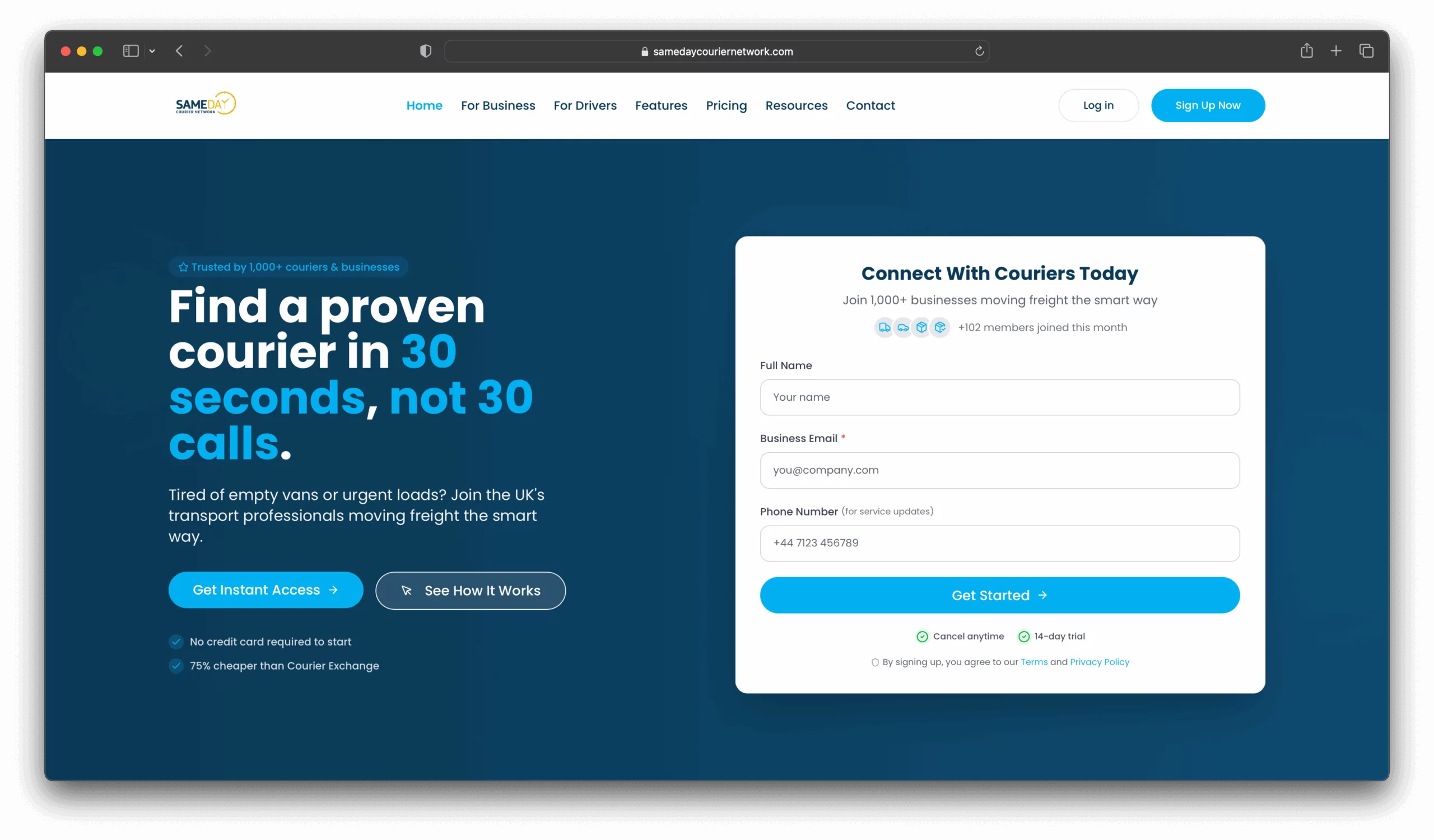 Sameday Courier Network